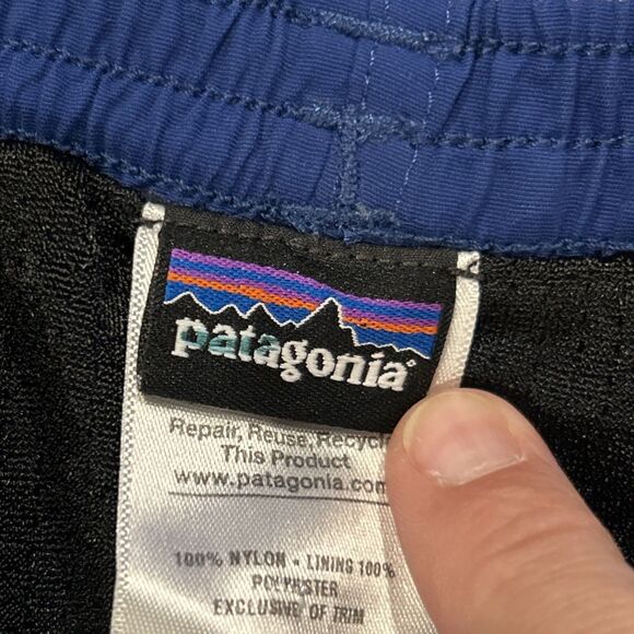 Patagonia Swim Trunks Mens XL Baggies Shorts Blue Mesh Lined 58032 Stretch - Picture 2 of 9